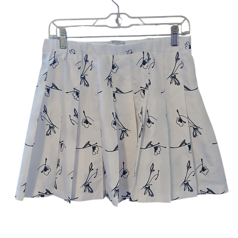 Prince White and Black Floral Athletic Skirt Size 12